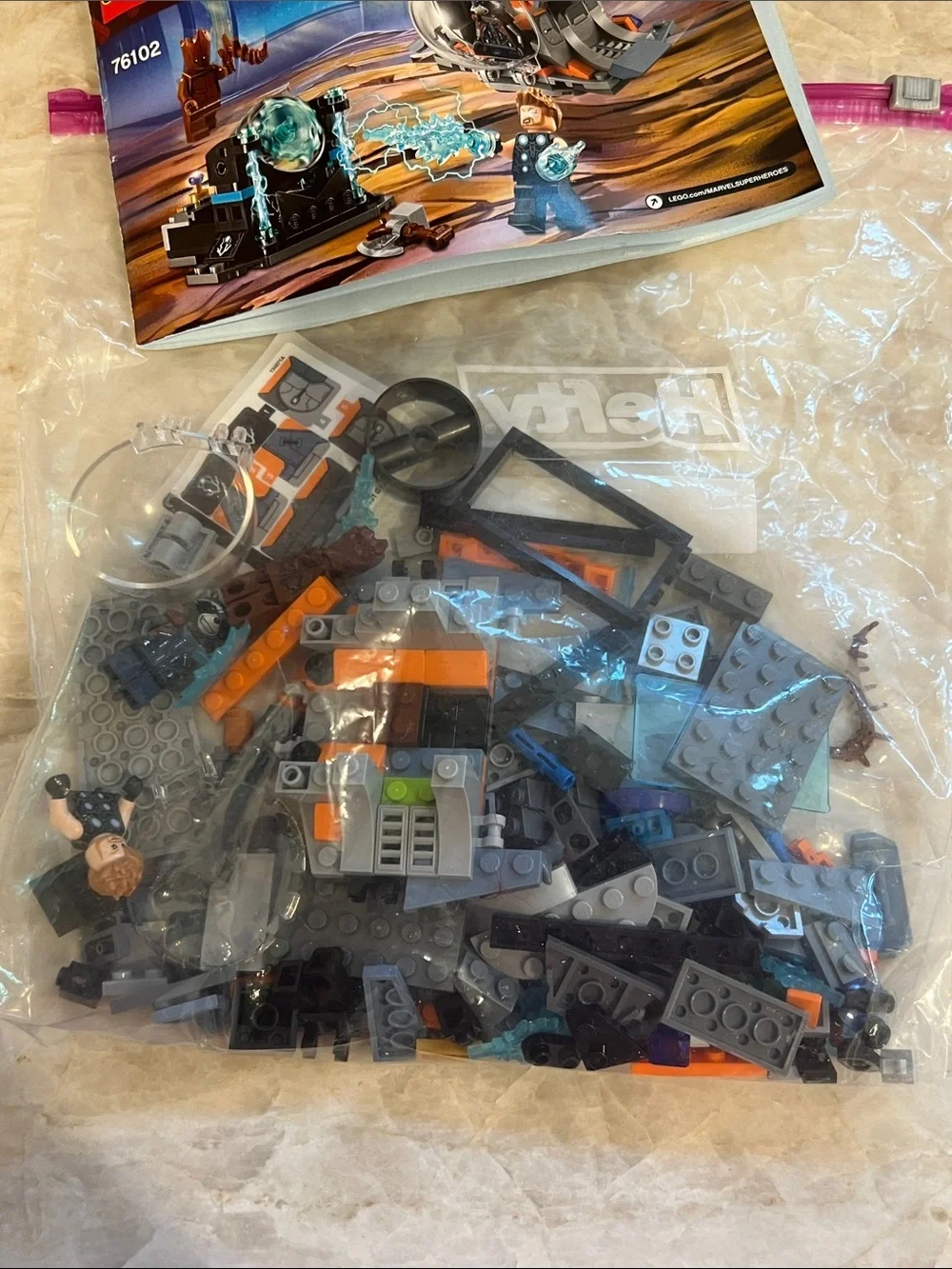 Lego Marvel Avengers Superheroes Thor’s Weapon Quest #76102 RARE